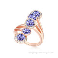 S.T factory hot sale Austrian crystal ring,ring design